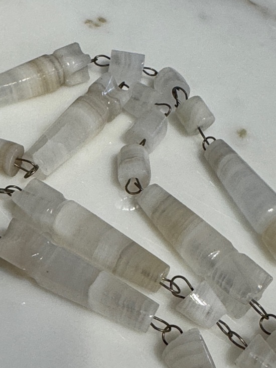 70s Vintage Agate Pendant Necklace - Picture 8 of 8